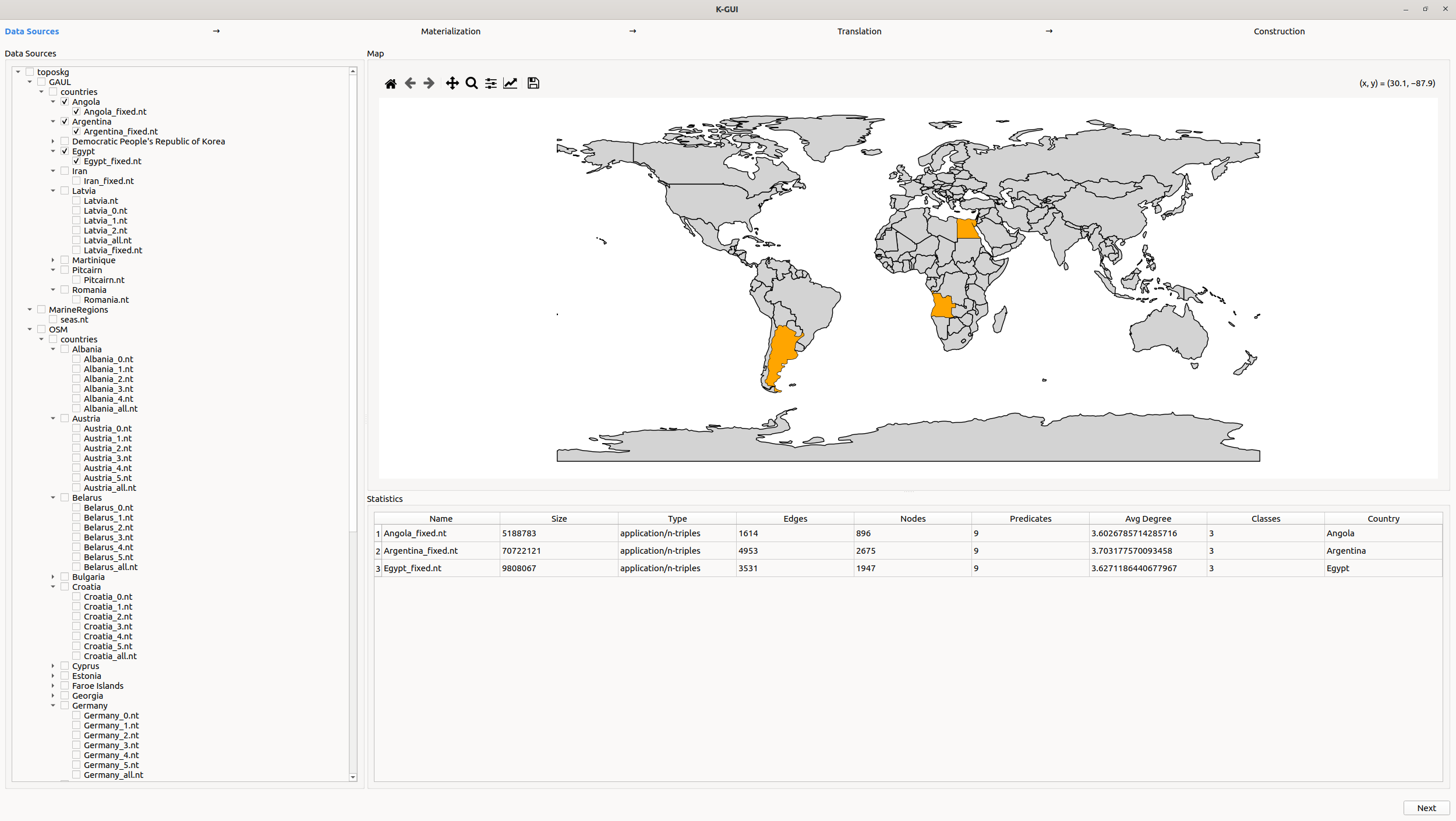 GUI Interface Screenshot
